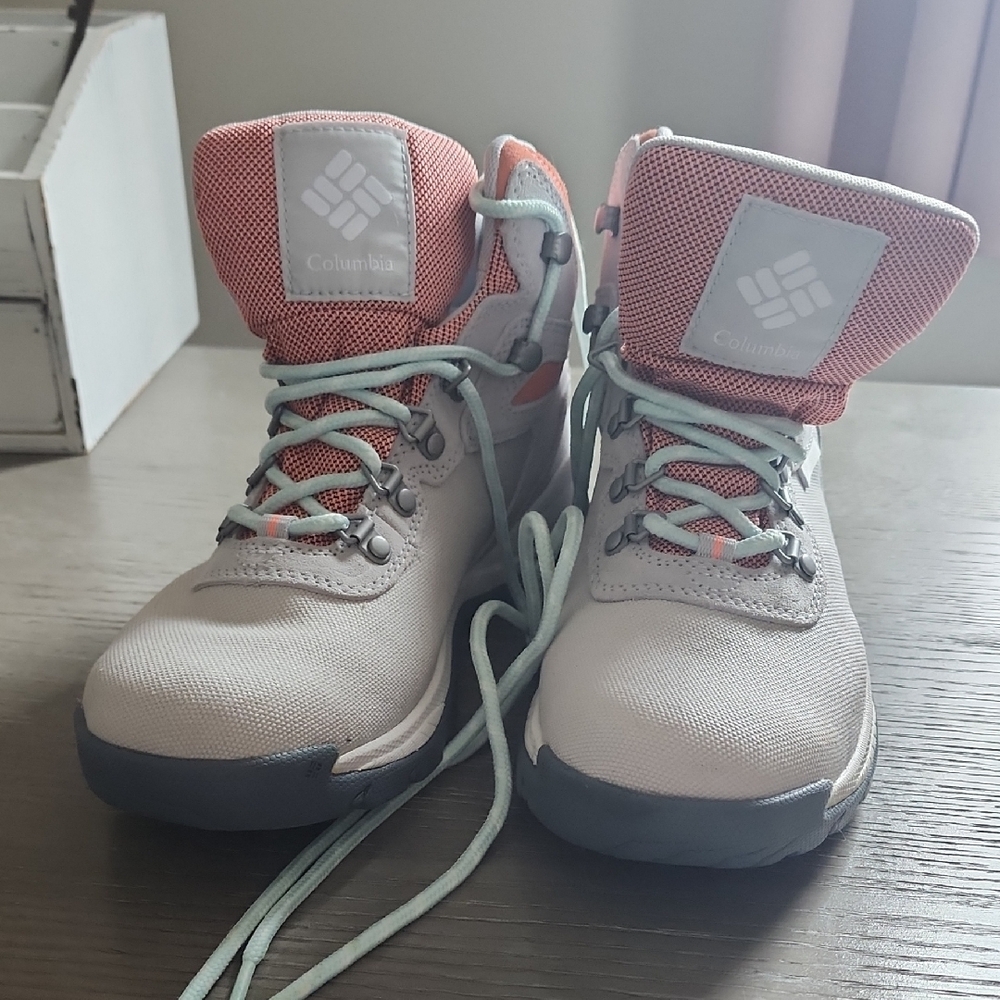Columbia Pink and Gray Boots for Outdoor Adventures